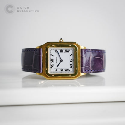 Cartier Santos Dumont 18k Yellow Gold Extra plate Paris dial 27x36mm Manual 96054