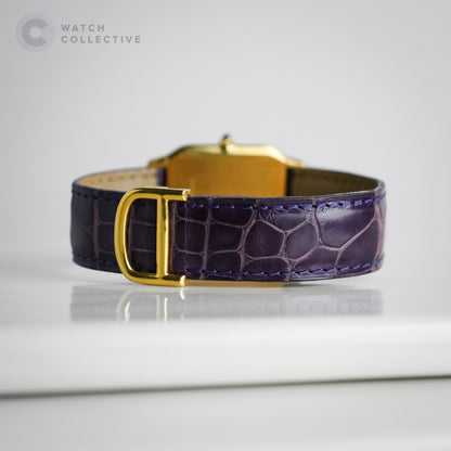 Cartier Santos Dumont 18k Yellow Gold Extra plate Paris dial 27x36mm Manual 96054