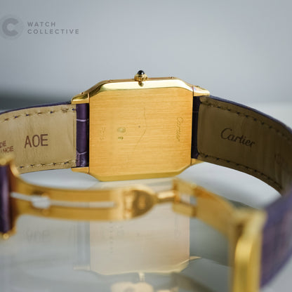 Cartier Santos Dumont 18k Yellow Gold Extra plate Paris dial 27x36mm Manual 96054