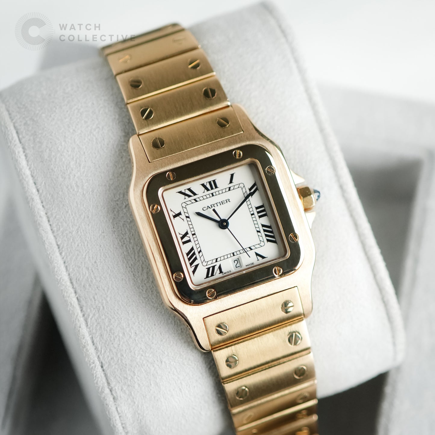 Cartier Santos Galbee 887901 Yellow Gold 29mm Quartz