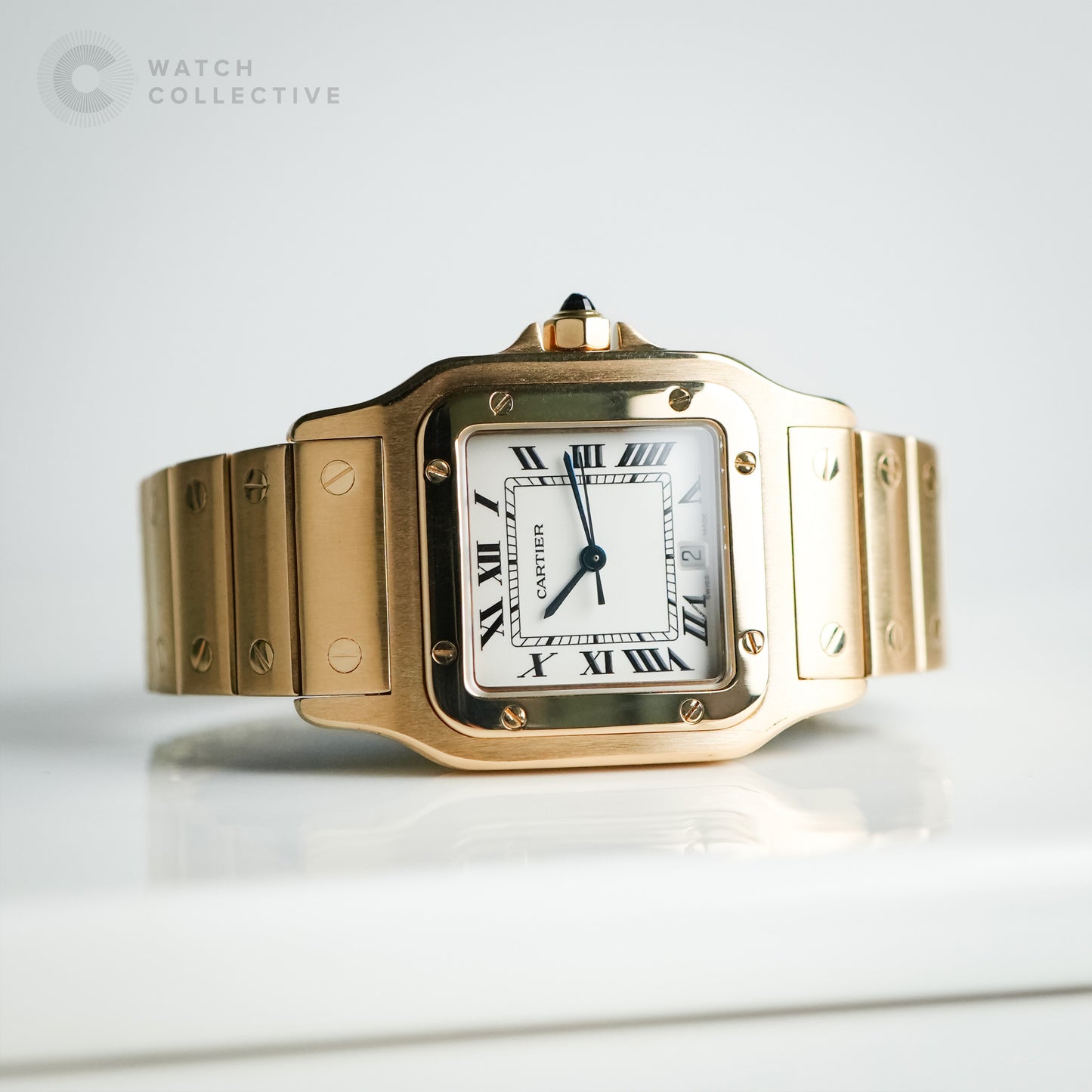 Cartier Santos Galbee 887901 Yellow Gold 29mm Quartz