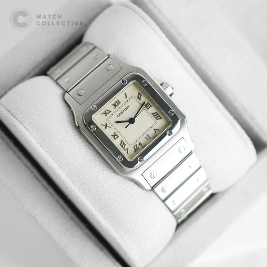 Stainless Steel Santos Galbee Quartz 29mm W20025D6