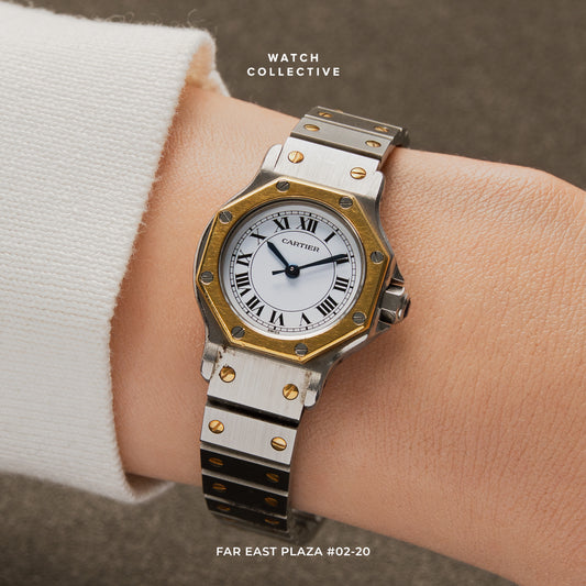 Cartier Santos Octagon Two Tone Gold/Steel 25mm automatic 0907