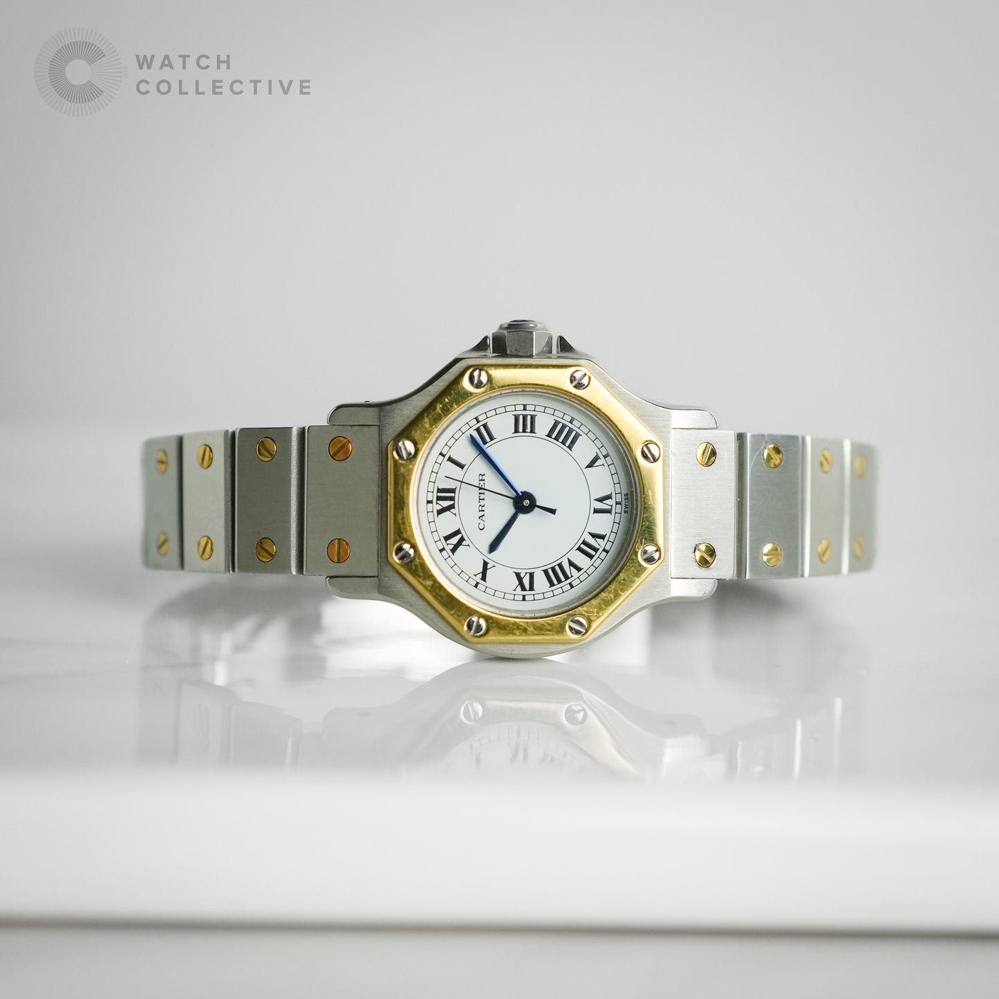 Cartier Santos Octagon Two Tone Gold/Steel 25mm automatic 0907