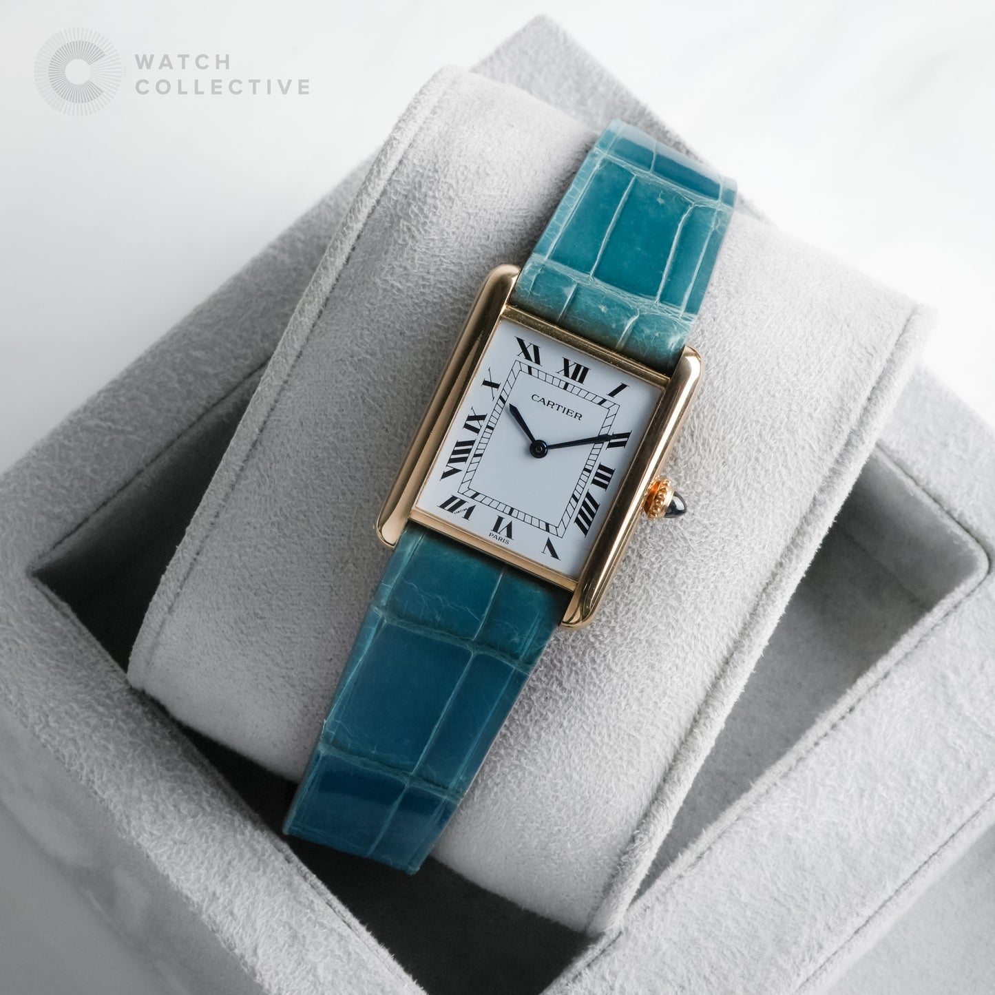 Cartier Tank Louis Paris Dial 18k Yellow Gold 78086