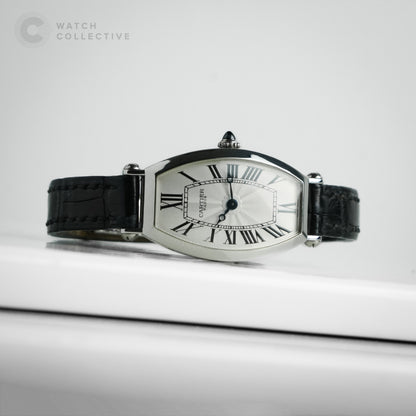 Cartier Platinum Tonneau CPCP SM Size 2668 | Watch, Service Papers & Box