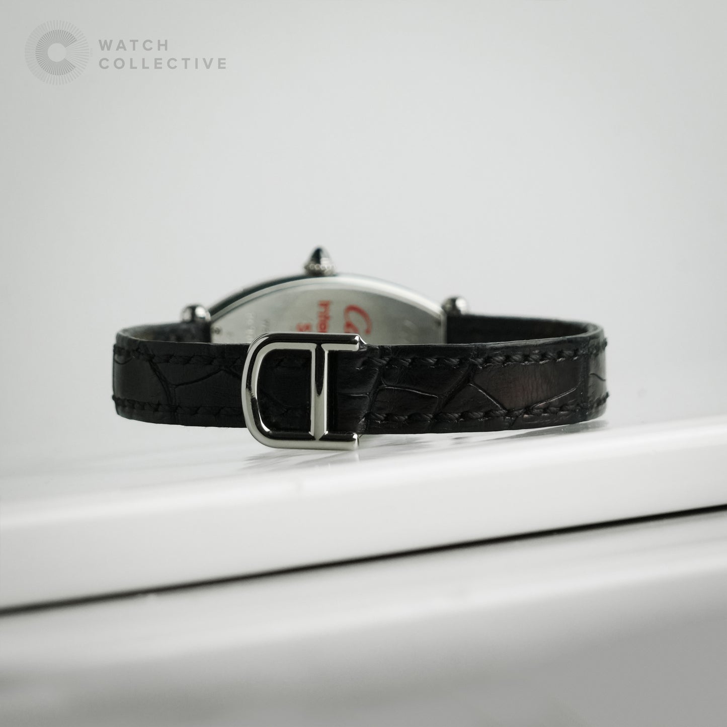 Cartier Platinum Tonneau CPCP SM Size 2668 | Watch, Service Papers & Box