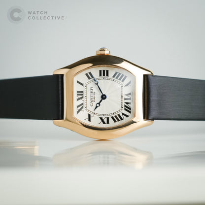 Cartier Tortue 18k Rose Gold Manual 26mm rubber strap 2645J