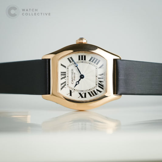 Cartier Tortue 18k Rose Gold Manual 26mm rubber strap 2645J