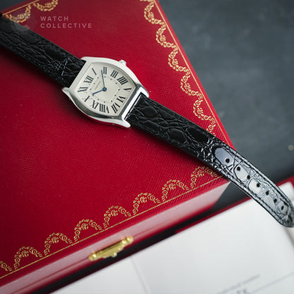 Cartier Tortue 18k white gold 39x31mm manual W1556363