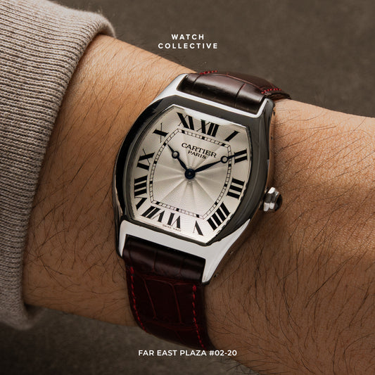 Cartier Tortue CPCP Platinum 34x43mm manual winding 2518E