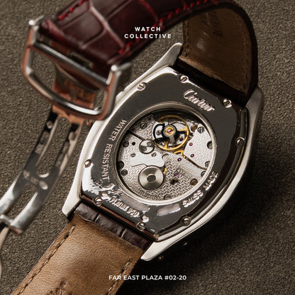 Cartier Tortue CPCP Platinum 34x43mm manual winding 2518E