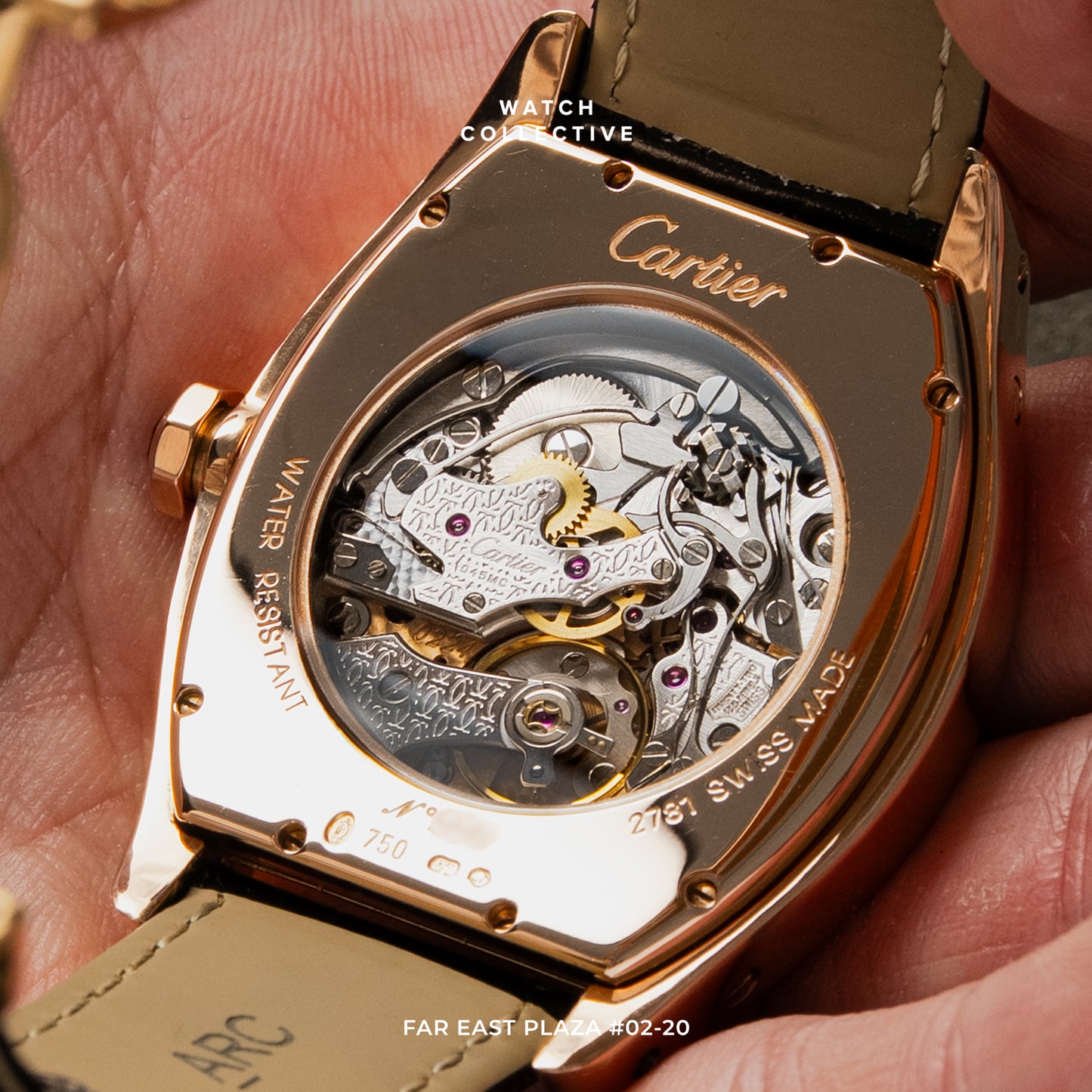 Cartier Tortue CPCP Monopusher XL 18k Rose Gold 38mm manual winding