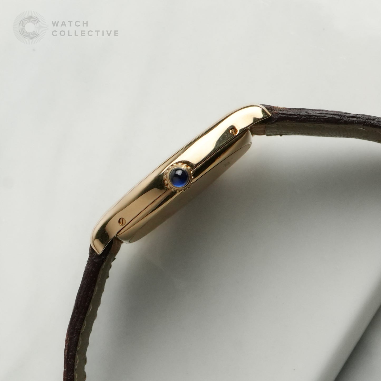 Cartier Tortue 18k Yellow Gold Manual Wind Paris Dial 60035