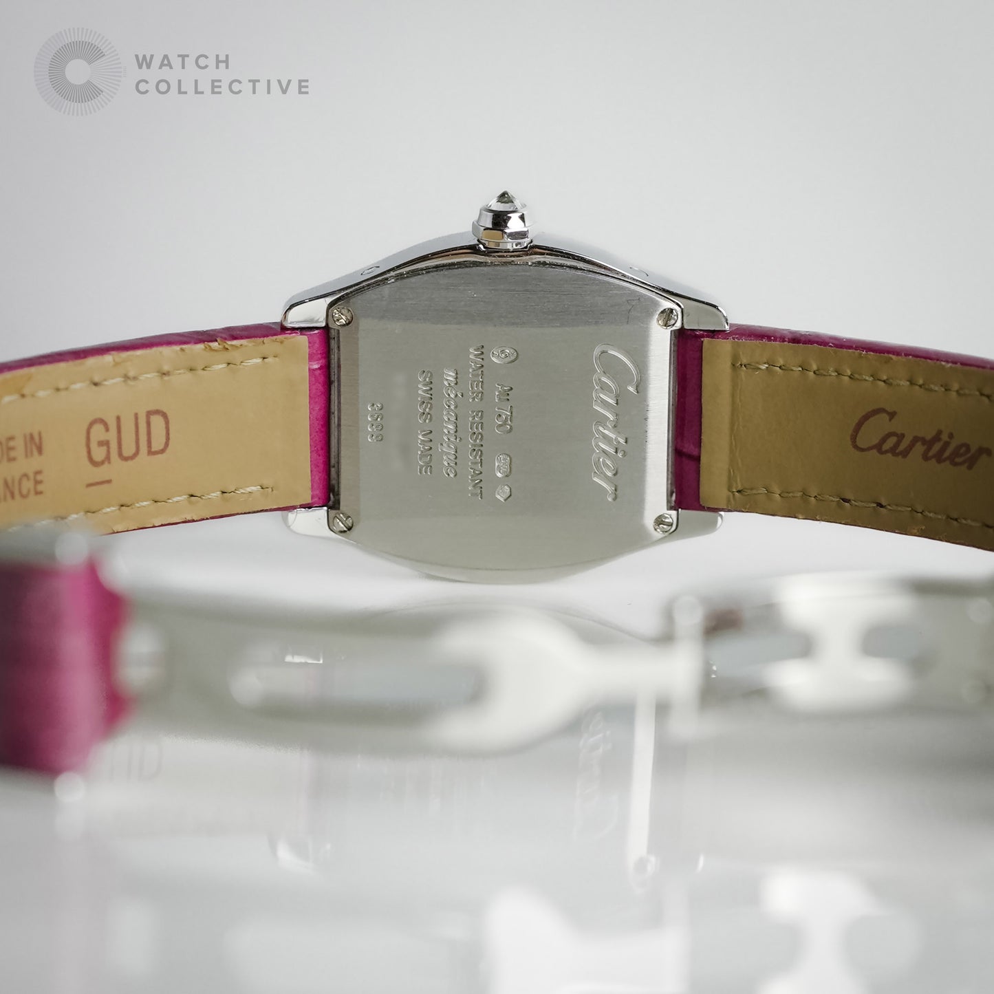 Cartier Tortue 18k white gold factory diamonds 24mm 3699
