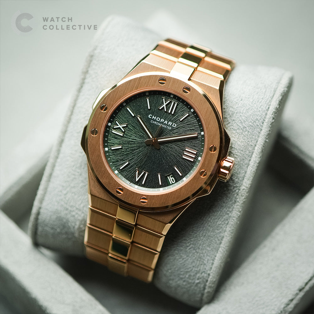 Chopard Alpine Eagle Large Green Dial/Rose gold