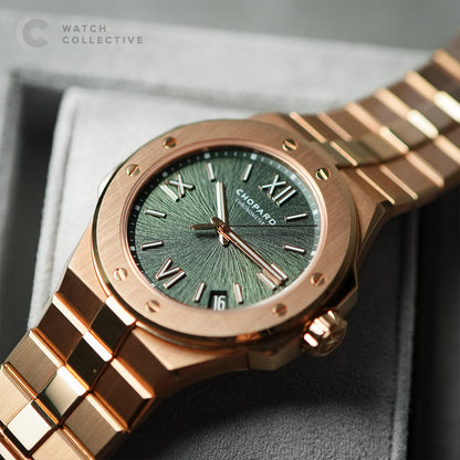 Chopard Alpine Eagle Large Green Dial/Rose gold