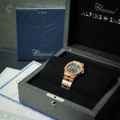 Chopard Alpine Eagle Large Green Dial/Rose gold