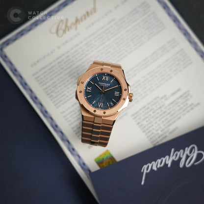 Chopard Alpine Eagle Rose Gold Blue Dial Large 41 | Complete Set