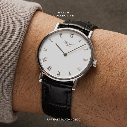 Chopard Vintage 18k White Gold 34mm manual winding