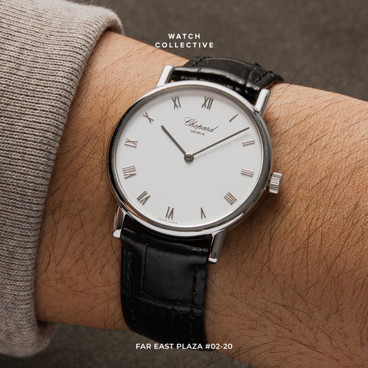 Chopard Vintage 18k White Gold 34mm manual winding