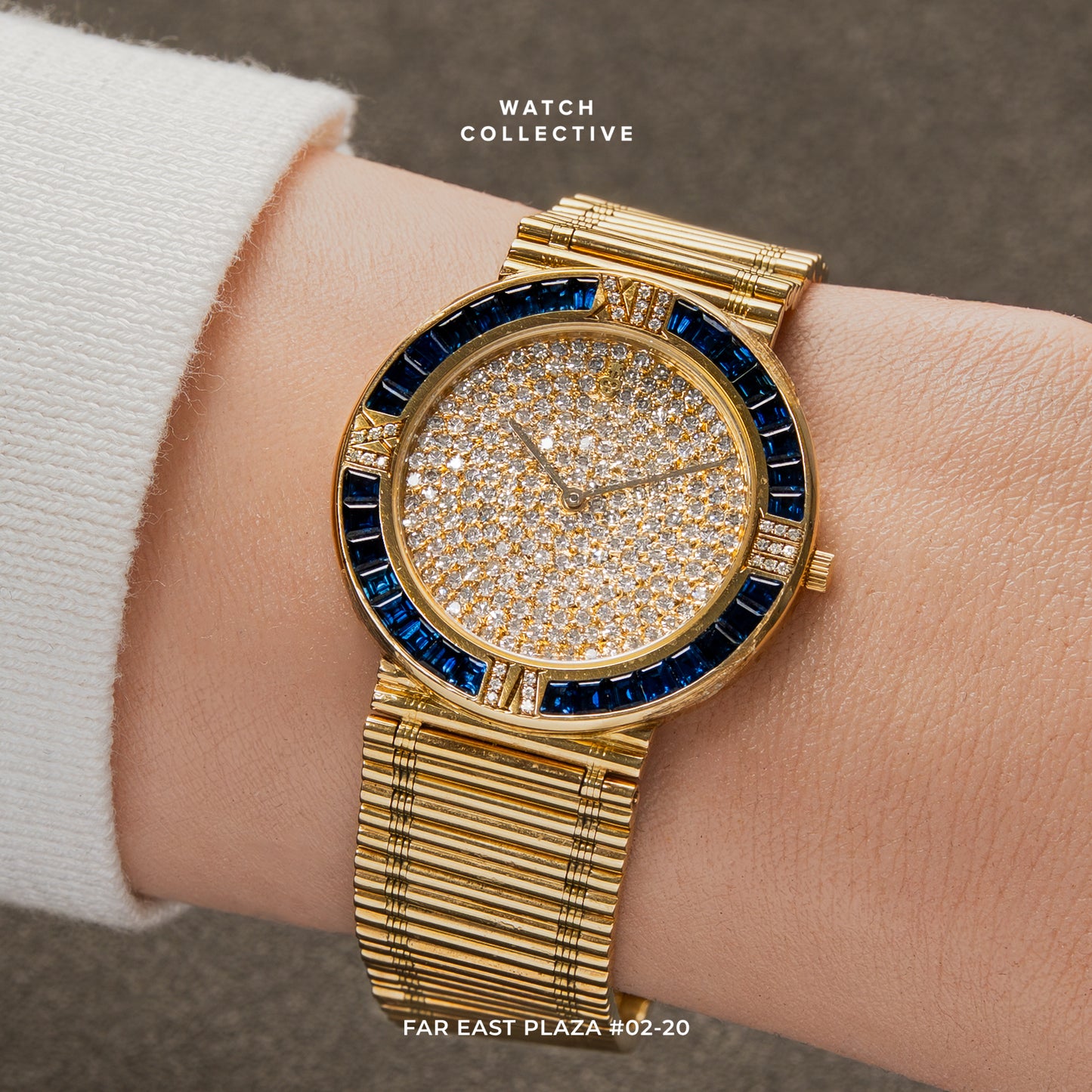 Corum Ultra Thin diamond dial 18k Yellow Gold 31mm quartz