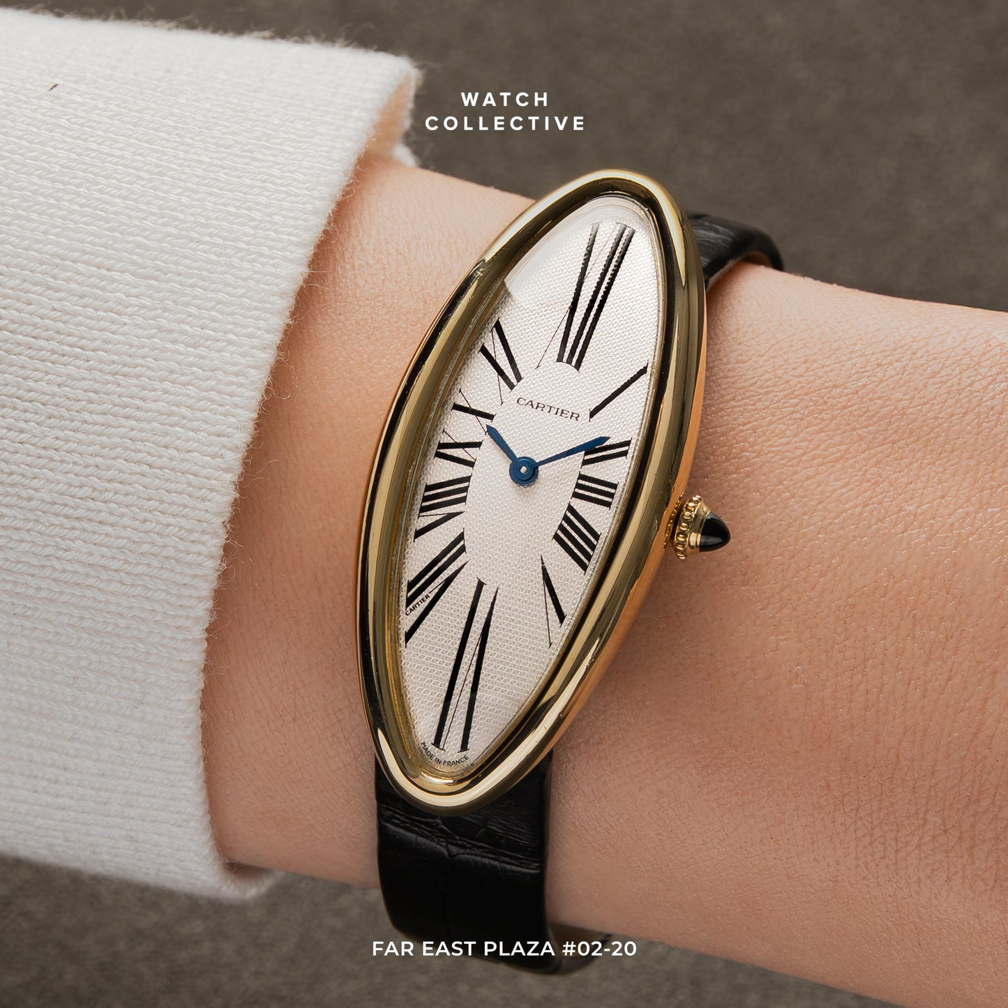 Cartier Baignoire Allongee 18k yellow gold 21x47mm manual wind
