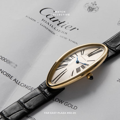 Cartier Baignoire Allongee 18k yellow gold 21x47mm manual wind