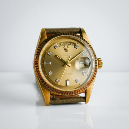 Rolex Daydate Tropical Sigma dial 18k Yellow Gold 36mm Automatic 1803