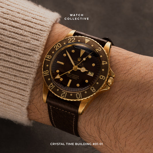 Rolex GMT Master Brown dial 18k Yellow gold 40mm automatic 1675/8