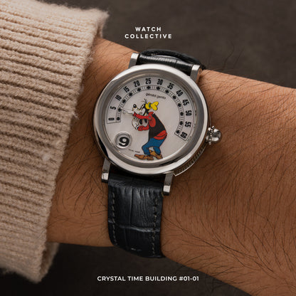 Gerald Genta Retrograde Goofy Stainless Steel 34mm automatic G3612