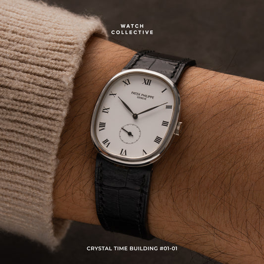 Patek Philippe Golden Ellipse 18k White gold 27mm manual winding 3948