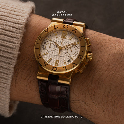 Bvlgari Diagono 28k Yellow Gold 35mm automatic DG 35 G CH