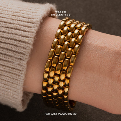 Chaumet 18k Yellow Gold Bracelet 18mm Quartz 11K