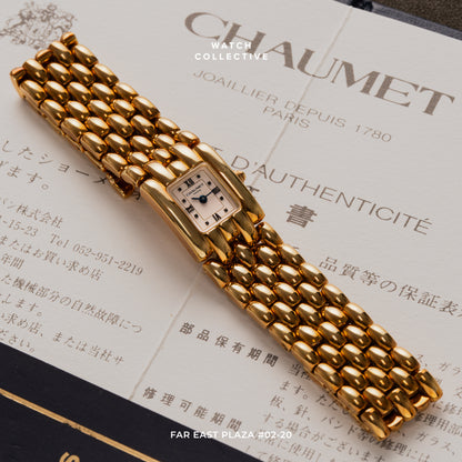 Chaumet 18k Yellow Gold Bracelet 18mm Quartz 11K