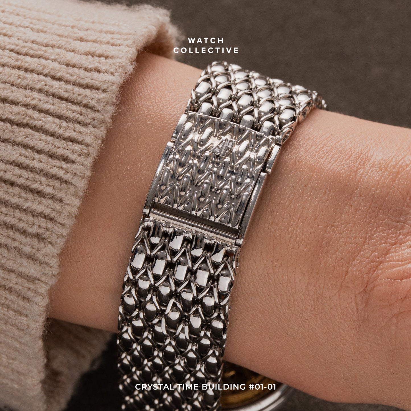 Audemars Piguet Vintage Skeletonized Diamond Birds 18k White Gold 33.5mm