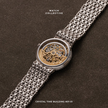 Audemars Piguet Vintage Skeletonized Diamond Birds 18k White Gold 33.5mm