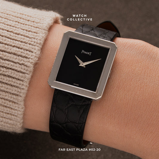 Piaget Protocole Onyx 18k White Gold 25mm manual wind 9154