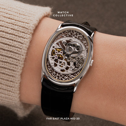Audemars Piguet Skeleton Oval 18K White Gold Manual Wind