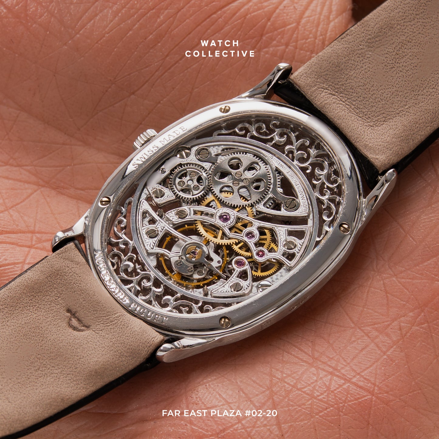 Audemars Piguet Skeleton Oval 18K White Gold Manual Wind