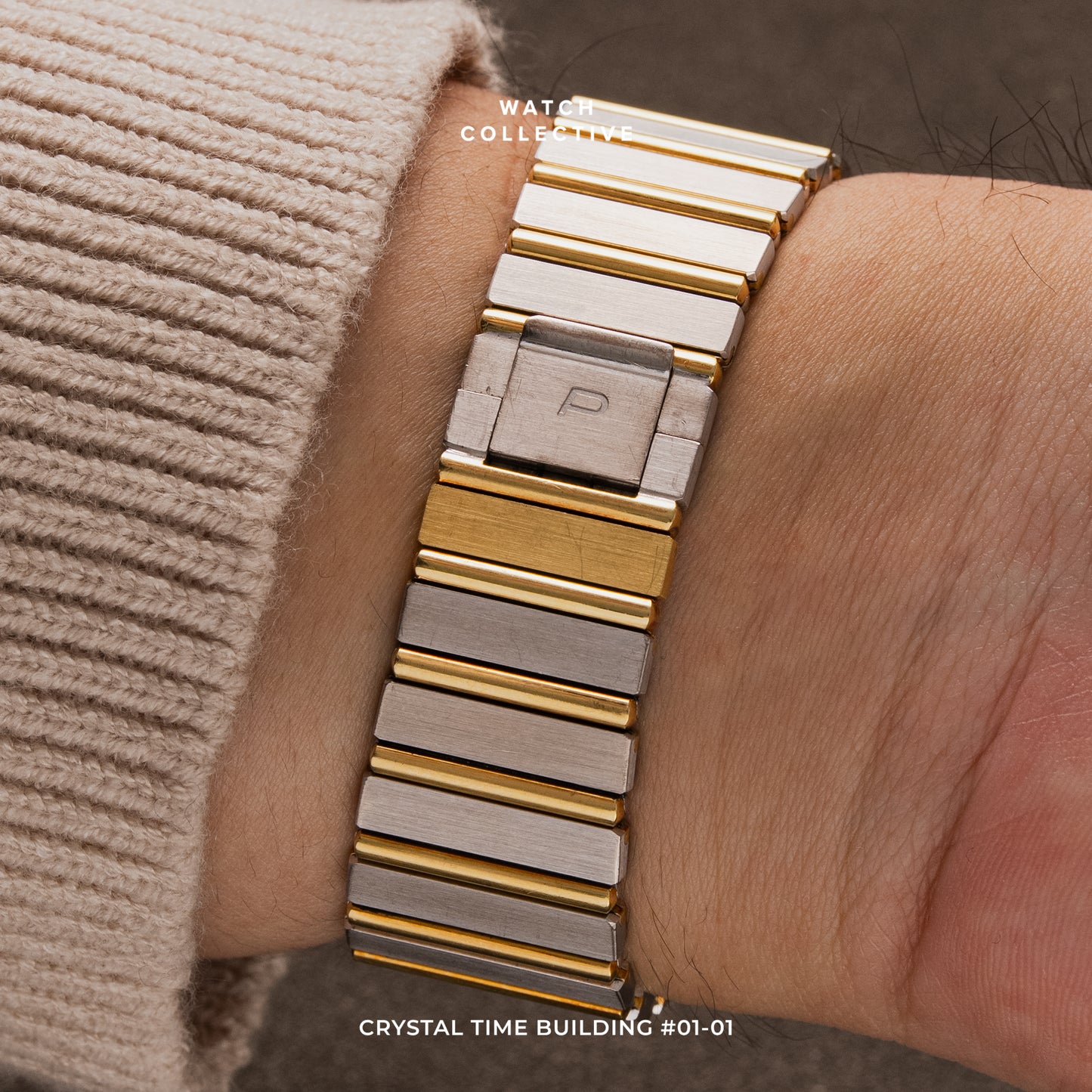 Piaget Polo Two toned 18k Yellow/White Gold 25mm quartz 7131 C 701