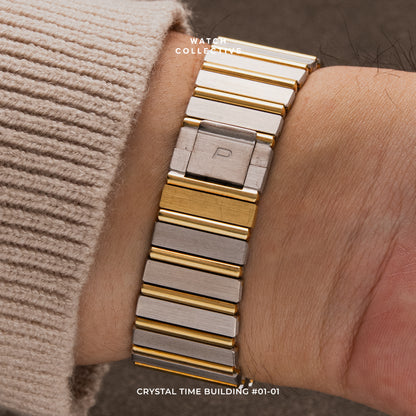 Piaget Polo Two toned 18k Yellow/White Gold 25mm quartz 7131 C 701