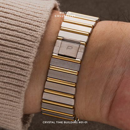 Piaget Polo Two toned 18k Yellow/White Gold 25mm quartz 7131 C 701