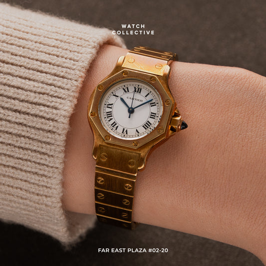 Cartier Santos Octagon 18k Yellow Gold Automatic 25mm 0906
