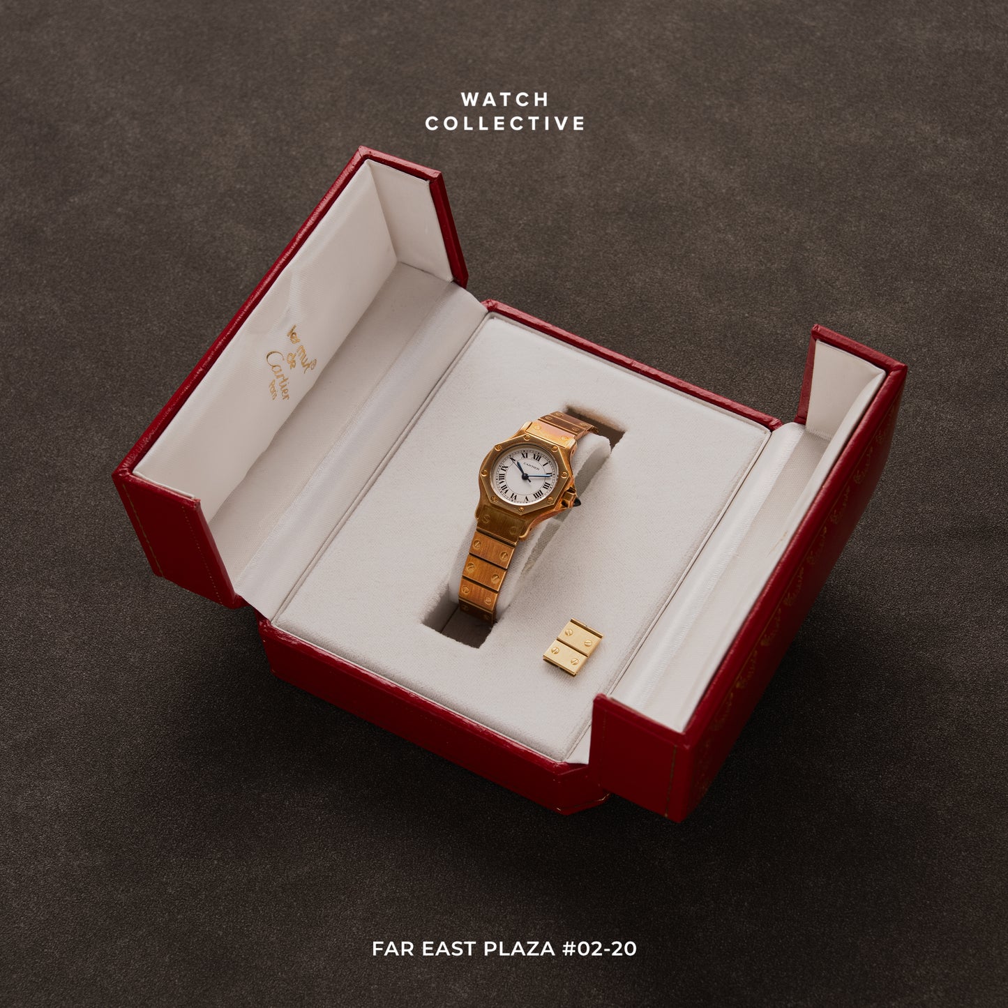 Cartier Santos Octagon 18k Yellow Gold Automatic 25mm 0906
