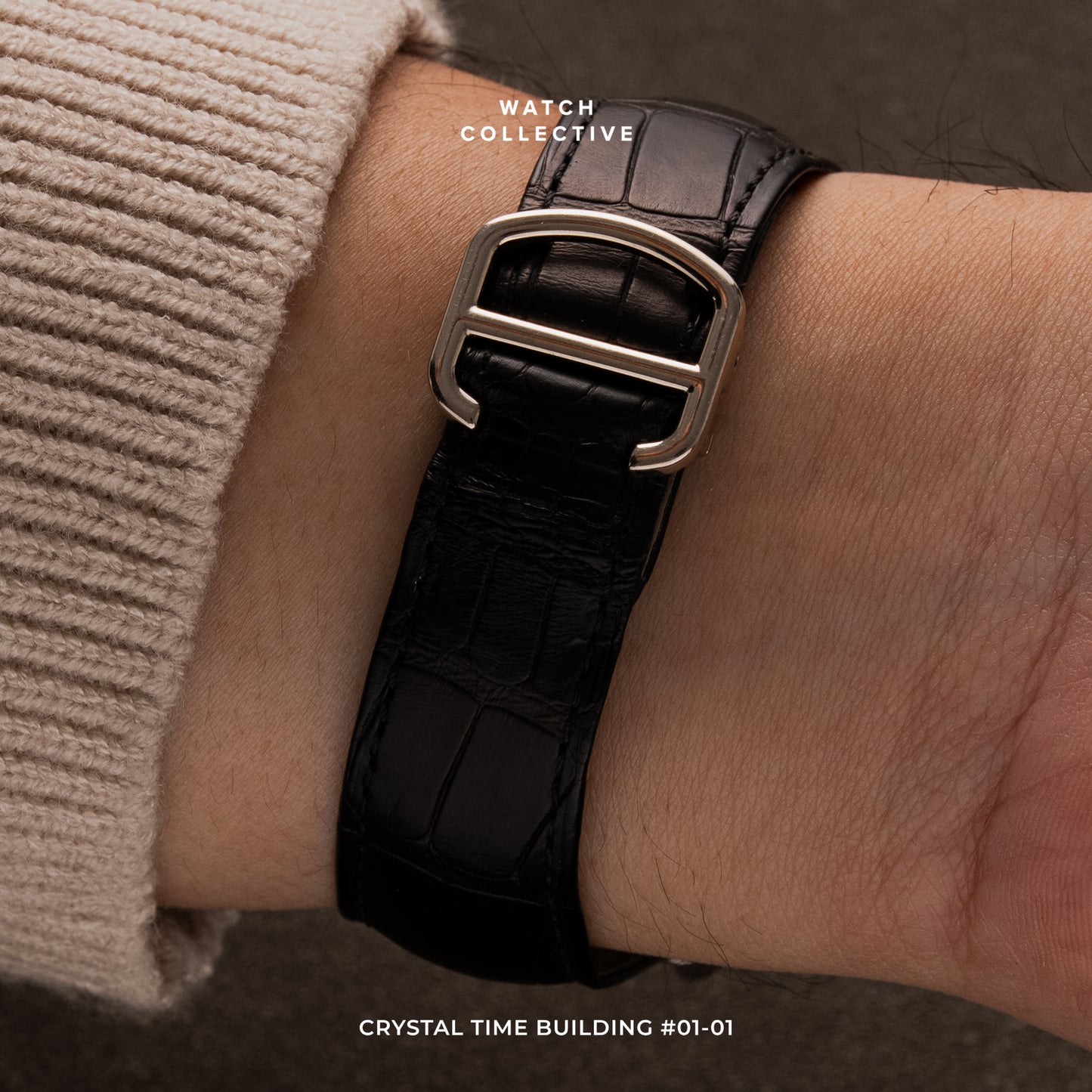 Cartier Tortue Multi Timezones 18k White Gold 45mm automatic 3327