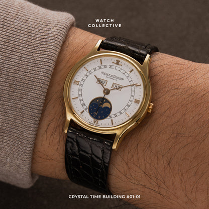 Jaeger-LeCoultre Triple Calendar Moonphase 18k Yellow Gold 34mm Automatic 141.119.1