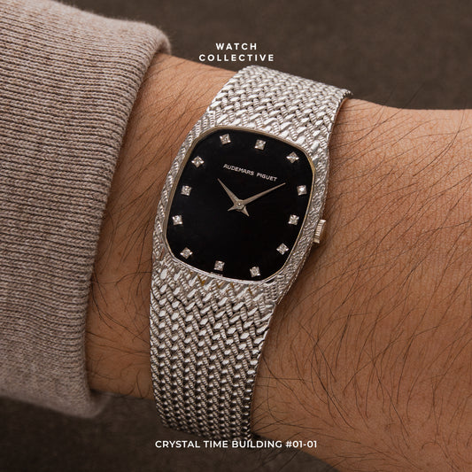 Audemars Piguet Cobra Onyx dial 18K White Gold 28mm Manual Wind