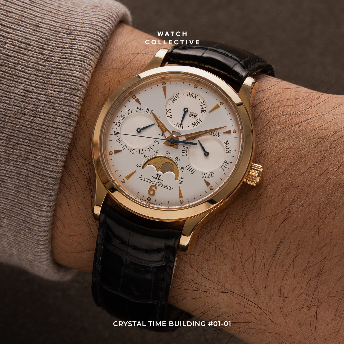 Jaeger-LeCoultre Master Control Perpetual Calendar 18k Rose Gold 37mm manual winding