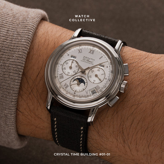 Zenith El Primero Chronometer Stainless steel guilloche dial 40mm automatic